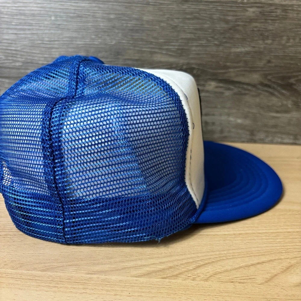 Vintage Deutschland Hat Cap Snapback Blue‎ Trucker Germany Patch Crest Logo